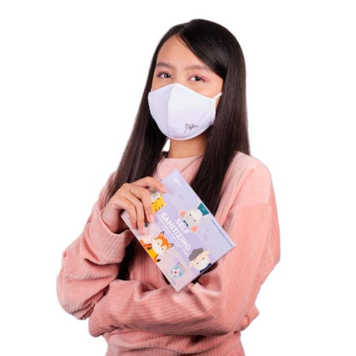 Bae Hanna Child Fabric Anti-COVID Face Mask - WHITE (2-15 years old)