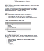 fall risk assessment training