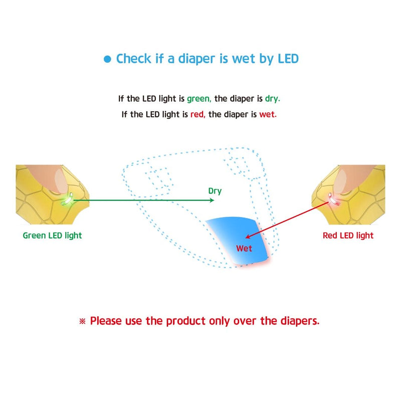 Paroos 便携式穿衣尿液检测仪（黄色） 