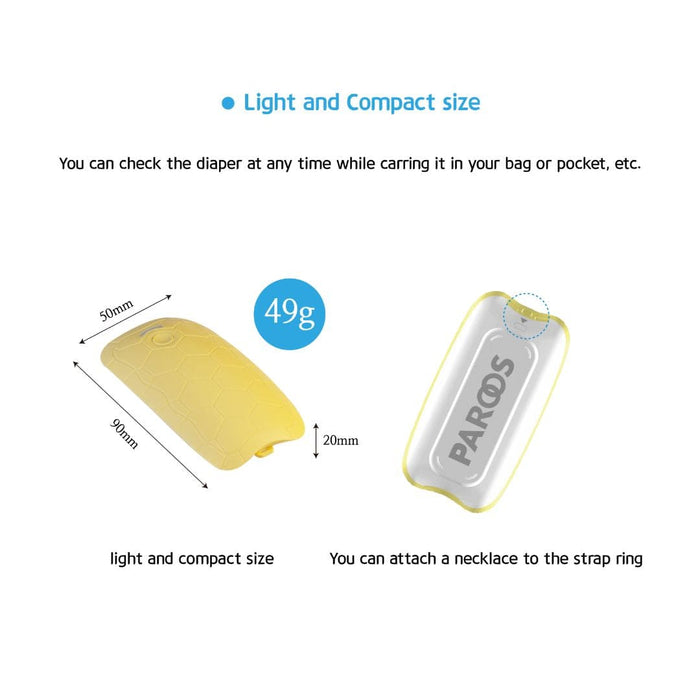 Paroos Portable Urine Detector with Clothes On (Yellow)