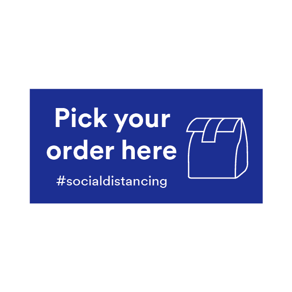 保持安全柜台/墙壁 (3M) 贴纸