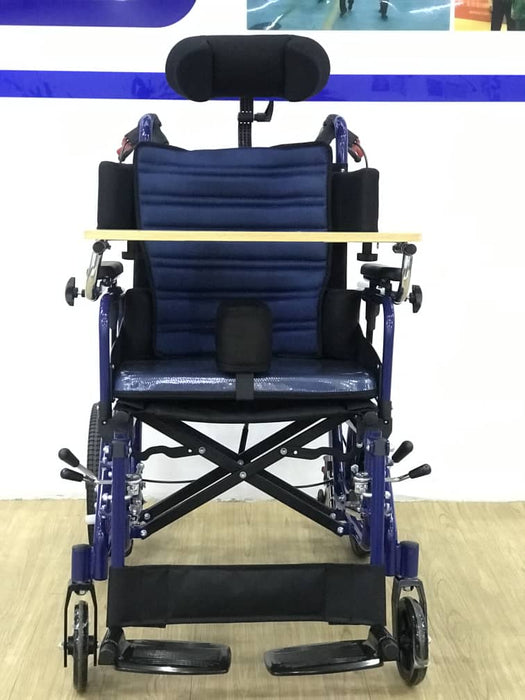 Tilting Seat Aluminium Lightweight Recliner Wheelchair (16 inch)