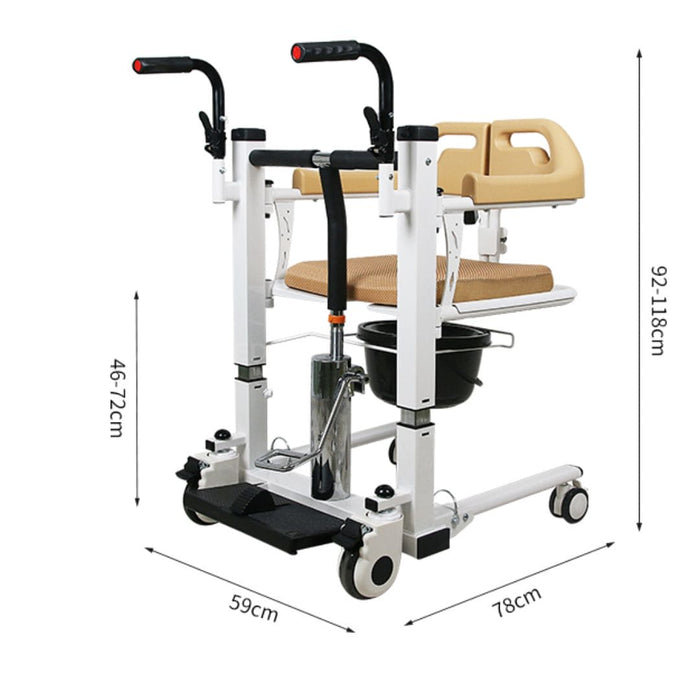 Transfer Chair For Patients Lift Hydraulic Transfer Chair With Commode