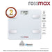 ROSSMAX Body Fat Monitor with Scale Bluetooth Model WF262