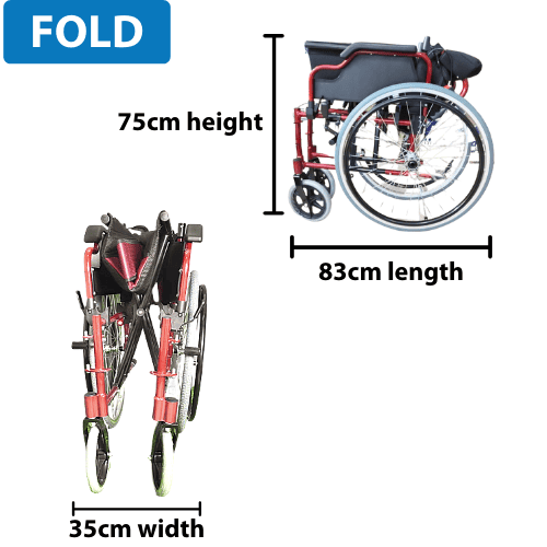 Lightweight Black QR Wheelchair with Spoke RIMS