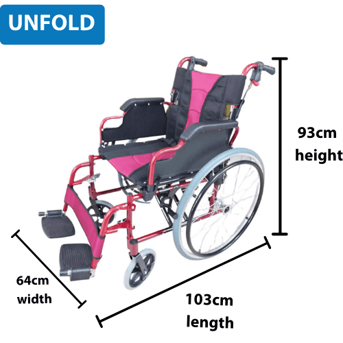 Lightweight Black QR Wheelchair with Spoke RIMS