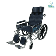 Fair Chrome Steel Reclining Wheelchair (Detachable Armrests, Elevating Footrests) 25kg