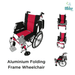 Red Aluminium Folding Frame Wheelchair | Fair 