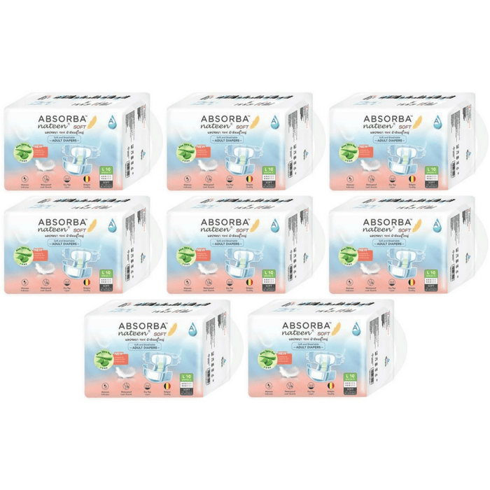 Absorba Nateen Adult Diapers (Soft) - Carton Sales - Asian Integrated Medical Sdn Bhd (ielder.asia)