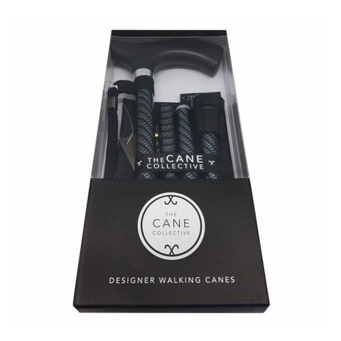 Black Urban Lightweight Cane (Foldable & Adjustable Height) - Asian Integrated Medical Sdn Bhd (ielder.asia)