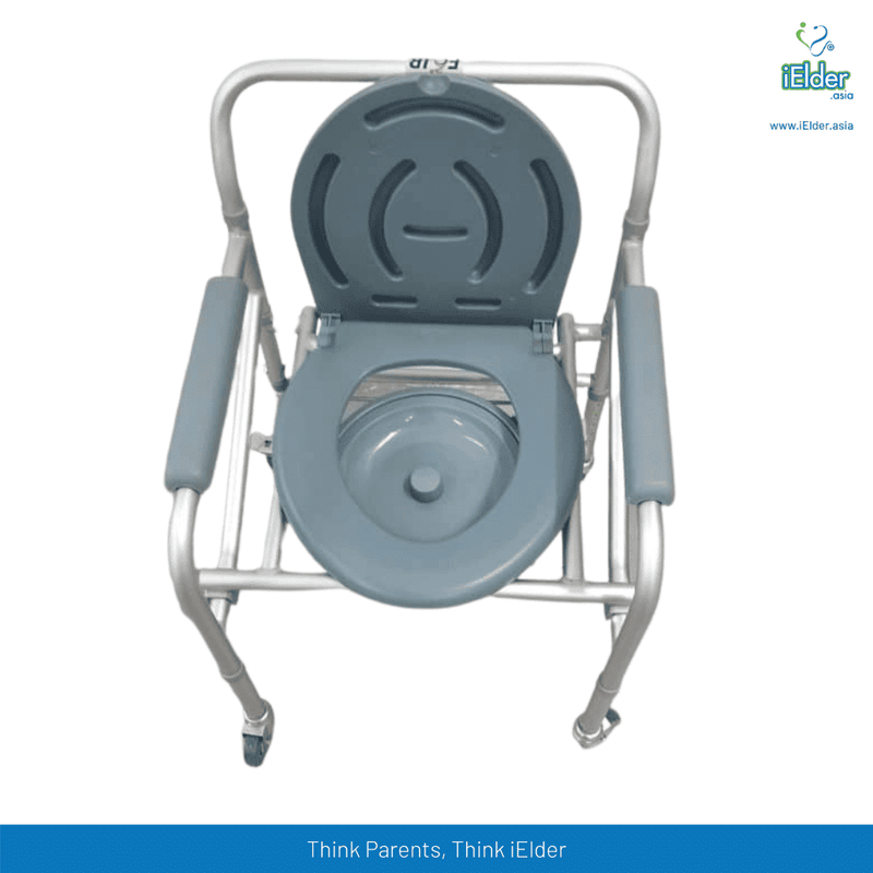 Fair Blue Aluminium Commode Chair