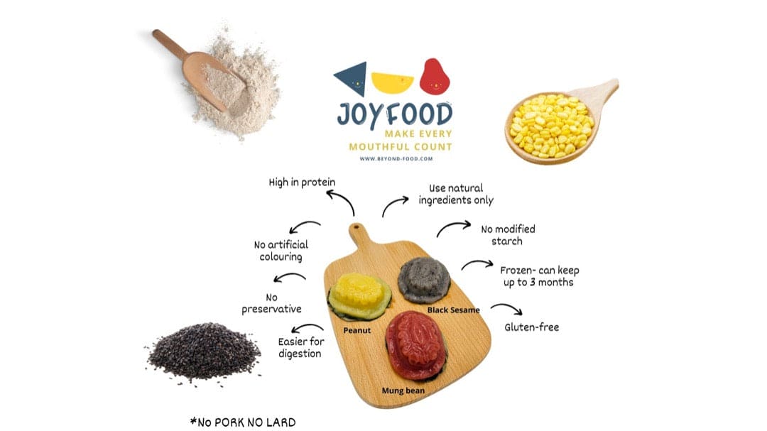 Joy Food Ang Ku Kueh | Pureed Moulded Food ( 6 pieces/bag)