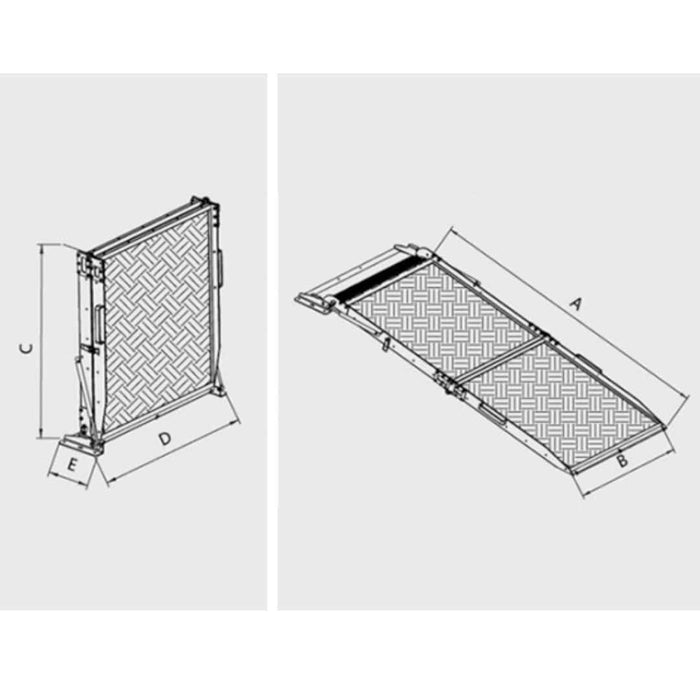 Ramp for Wheelchair Van/MPV Rear Door