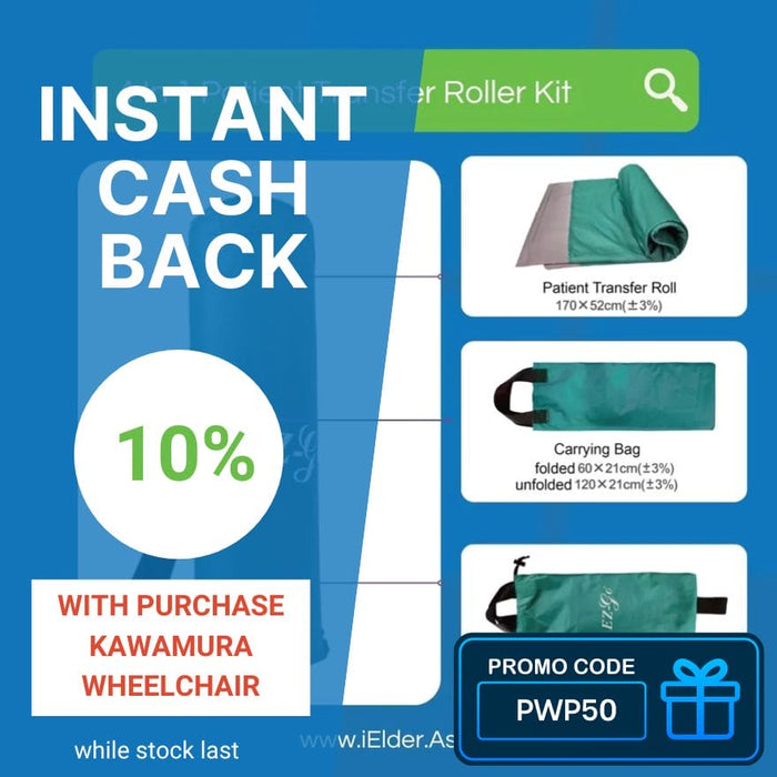 4-in-1 Patient Transfer Roller Kit Board Type for Lateral Transfer Green EZ-110｜EZ-GO